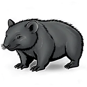 Wombat Cartoon PNG 38