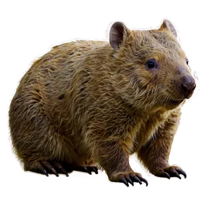 Wombat Illustration PNG 99