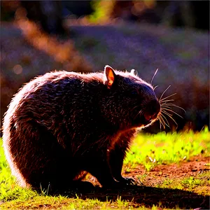 Wombat In The Sunshine PNG Vyv PNG