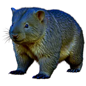 Wombat Sketch PNG 06252024 PNG