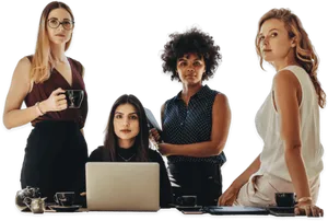 Women Entrepreneurs Teamwork PNG image