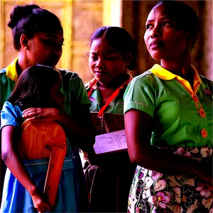 Women In Education Png Bkw PNG image