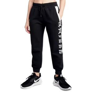 Women's Black Sweatpants Png Nsq70 PNG image