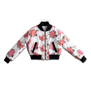 Women's Floral Bomber Jacket Png 76 PNG image