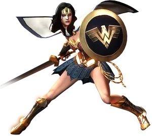 Wonder Woman Action Pose