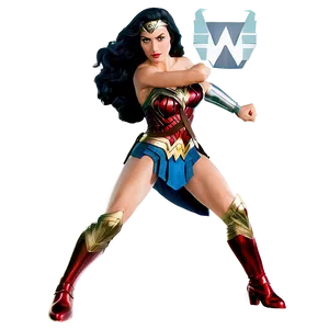 Wonder Woman Action Pose PNG Hks41
