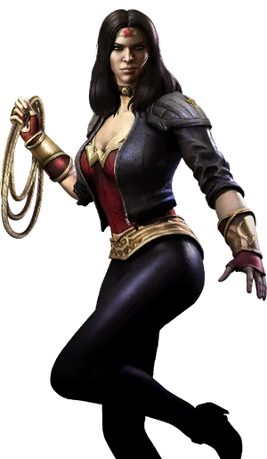 Wonder Woman Animated Character Pose