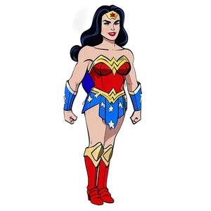 Wonder Woman Animated Style PNG 83