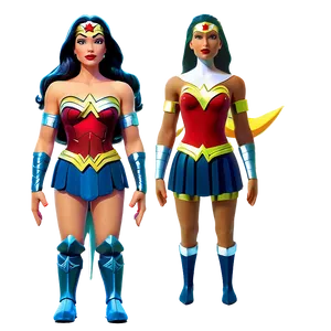 Wonder Woman Animated Style PNG Uvi51