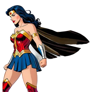 Wonder Woman Animated Style PNG Xnx