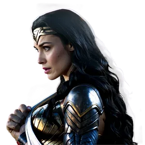 Wonder Woman Black And White PNG Sow18