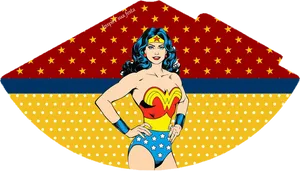 Wonder Woman Classic Comic Art PNG image