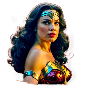 Wonder Woman Comic Art PNG 05212024