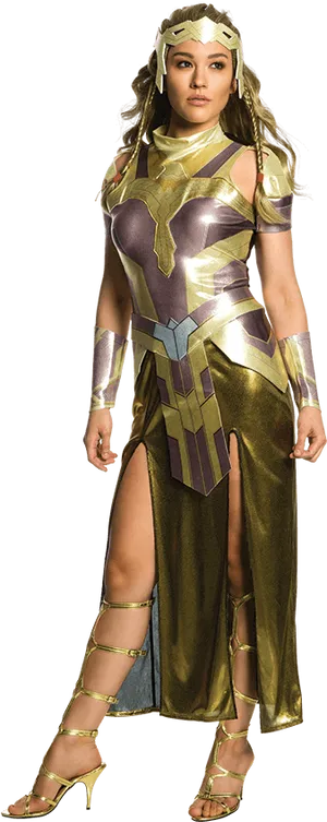 Wonder Woman Golden Armor Costume