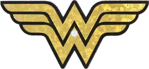 Wonder Woman Logo Golden PNG image