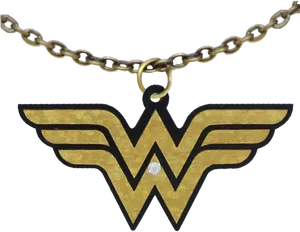 Wonder Woman Logo Pendant Necklace PNG image
