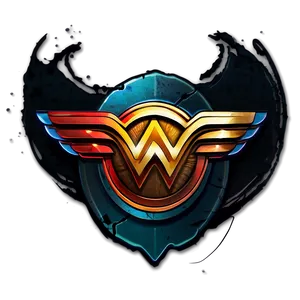 Wonder Woman Logo With Text Png Qfo PNG image