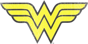 Wonder Woman Logo Yellow W PNG image