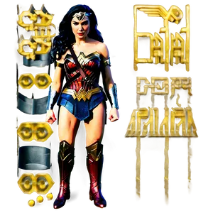 Wonder Woman Modern Look PNG Esy66