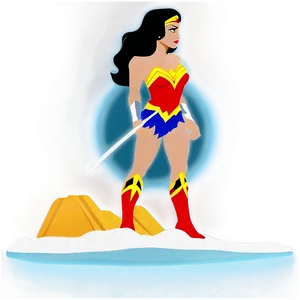 Wonder Woman Silhouette PNG 14