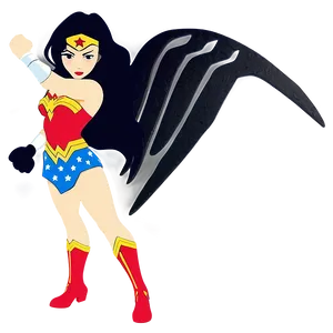 Wonder Woman Silhouette PNG Feh79
