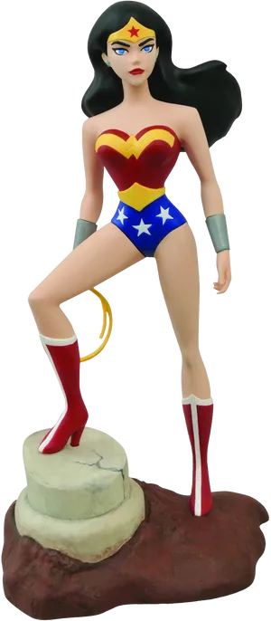 Wonder Woman Statuette Classic Pose PNG