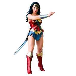 Wonder Woman Superhero Pose Png 05212024 PNG image