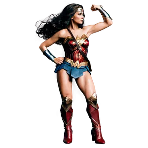 Wonder Woman Superhero Pose PNG Vax30