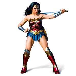 Wonder Woman Sword Pose Png Jwb PNG image