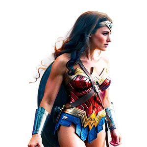 Wonder Woman Watercolor Art PNG Jkk63