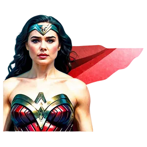 Wonder Woman Watercolor Art Png Kbi PNG image