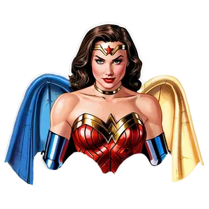 Wonder Woman With Cape PNG 05212024 PNG