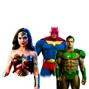 Wonder Woman With Justice League PNG 05212024
