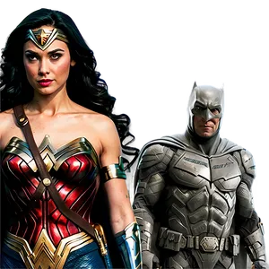 Wonder Woman With Justice League PNG 8