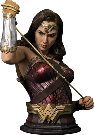 Wonder Woman With Lasso Ready PNG