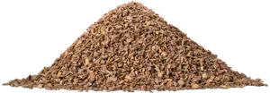 Wood Chip Pile Black Background