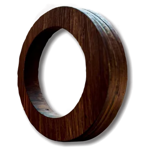 Wood Circle Coaster PNG 4