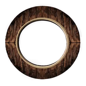 Wood Circle Decoration PNG Jdg