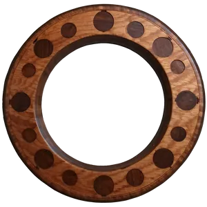 Wood Circle Inlay PNG Xba