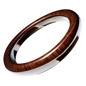 Wood Circle Ring PNG Wov