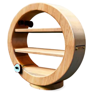 Wood Circle Shelf Design PNG 52 PNG