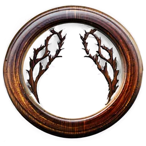 Wood Circle Sign PNG Vdk51 PNG