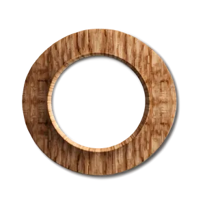 Wood Circle Veneer PNG 06282024