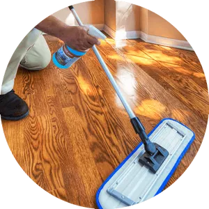 Wood Floor Cleaning Process PNG image