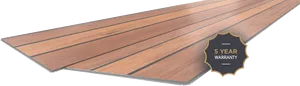 Wood Flooring Plank5 Year Warranty PNG image