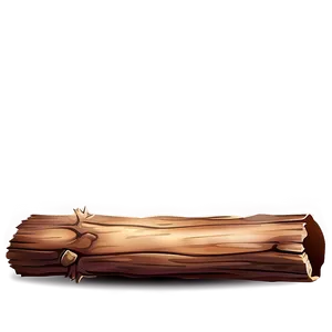 Wood Log Illustration PNG 06292024