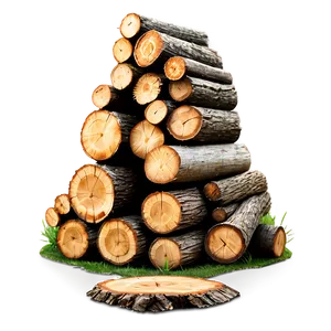 Wood Log Stack Png 06292024 PNG image