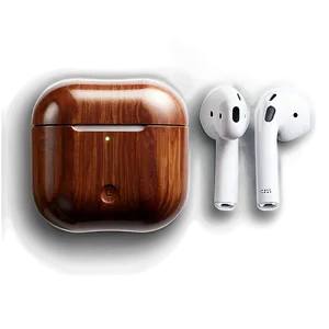 Wooden Airpods Case Icon PNG 06292024