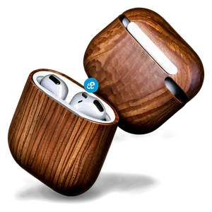 Wooden Airpods Case Icon PNG 06292024