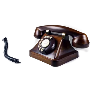 Wooden Antique Telephone PNG 60 PNG